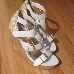Wedge platform women's shoes